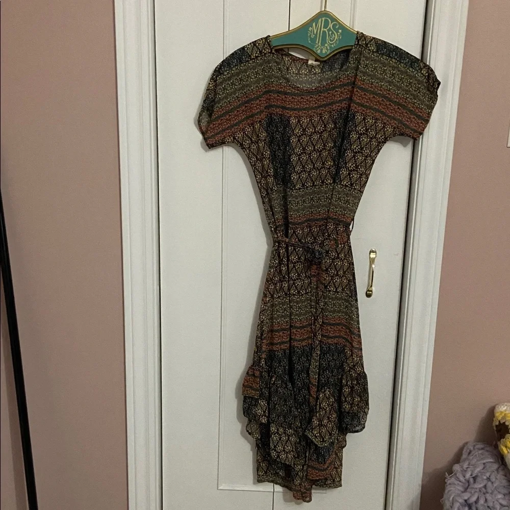 Multicolor Patterned Dress - Picture 1 of 3